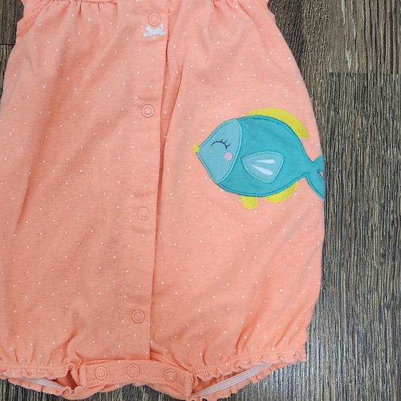 Carters 9 months Baby Girl Bubble Romper - Picture 2 of 4